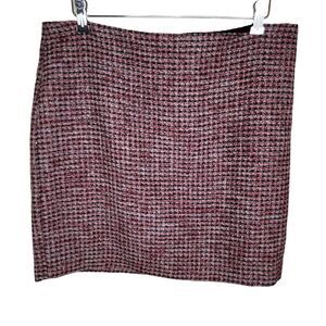 White House Black Market Whbm Tweed Skirt Size 14